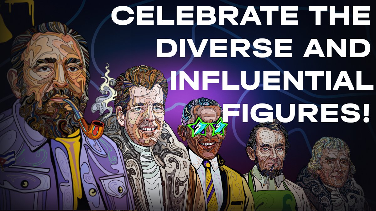 🌈 Celebrate the diverse and influential figures represented in The Presidents NFT. From different backgrounds and cultures, these leaders have shaped our history. Explore the beauty of diversity as we honor their legacies and learn from their remarkable achievements.