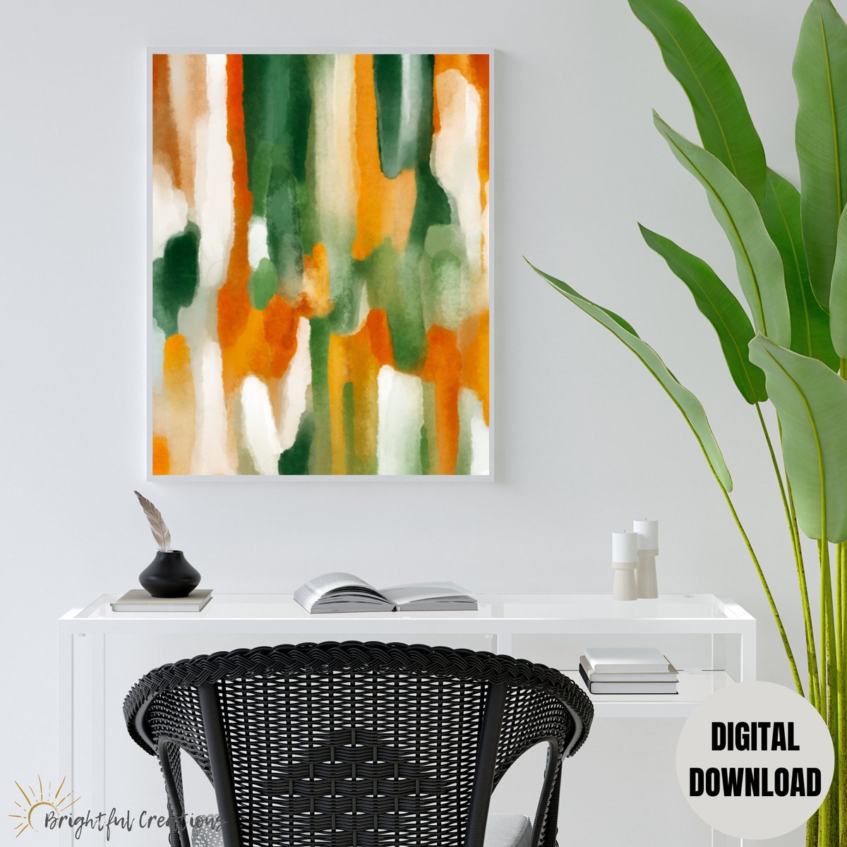 etsy.com/listing/148721…
#abstractwatercolourpainting
#orangegreenartprint  #printablewallart #modern #contemporary #abstract #painting #bold #colourful  #watercolor #brushstrokes #orange #green #etsy #etsyfinds #etsyshop