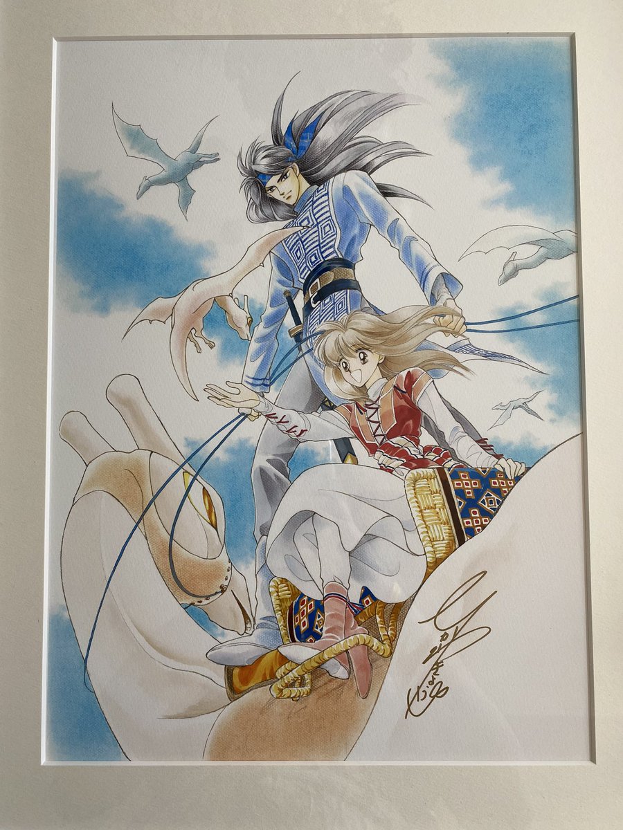 yuki_white12's tweet photo. IT’S HERE!!!! 
A FROM FAR AWAY SIGNED PRINT FROM KYOKO HIKAWA!! AHHHHH https://t.co/icl48FPTMS