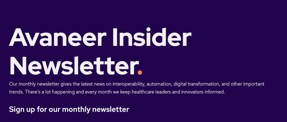 stu_hanson's tweet photo. At @AvaneerHealth we are working hard to move the needle on improving data fluidity for the healthcare industry. Find all of the latest news in our May newsletter. https://t.co/5lTlVzjm3i https://t.co/Ww8zeytwZn