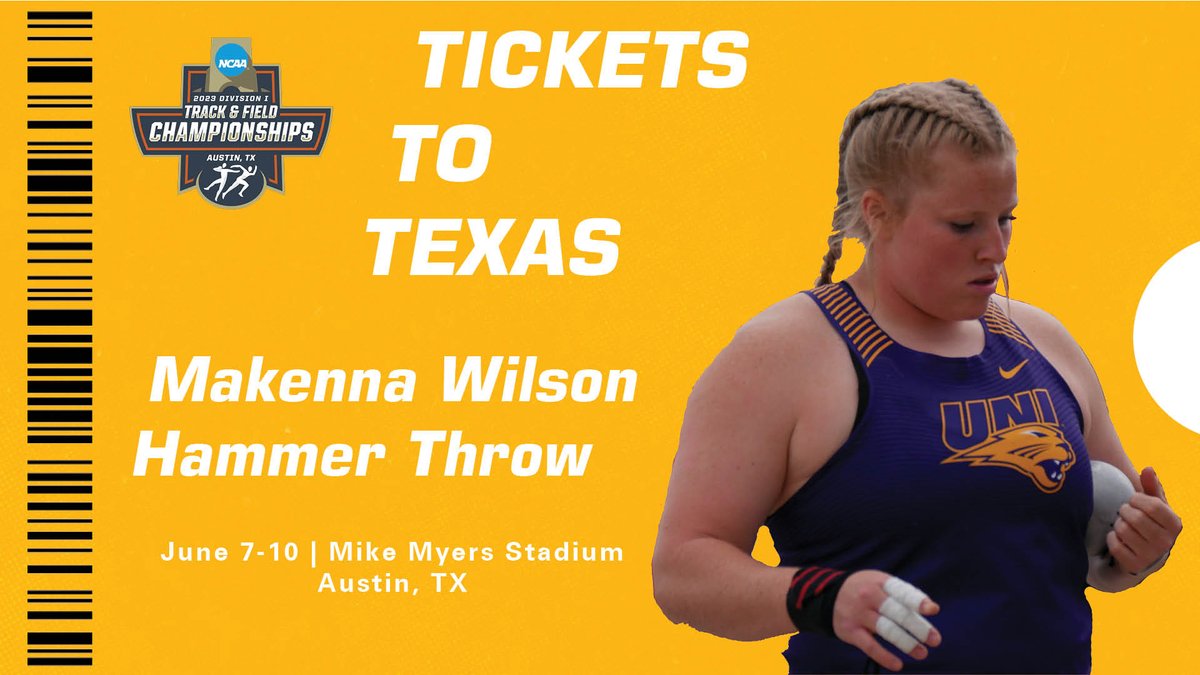 𝐁𝐎𝐔𝐍𝐃 𝐅𝐎𝐑 𝐓𝐄𝐗𝐀𝐒!!! 🤠 

Makenna Wilson takes sixth place in the regional hammer throw and is moving on to the NCAA Championships in Austin!

#EverLoyal #NCAAtf