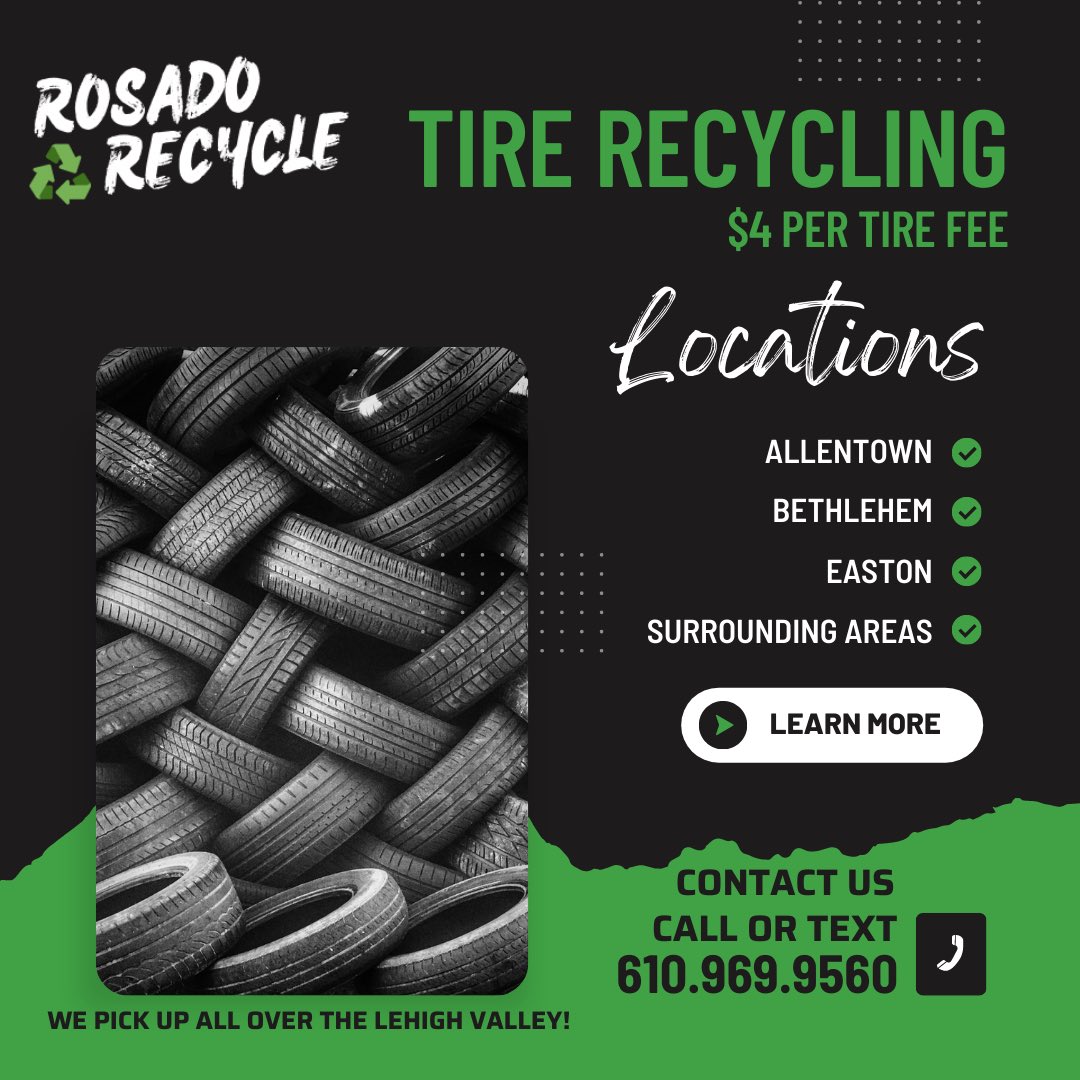 #LehighValley #tirerecycling #recycle