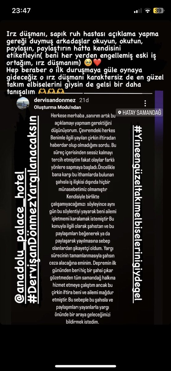 Yanındayız @Misscidoo 

#dervişandönmezyargılanacaksın