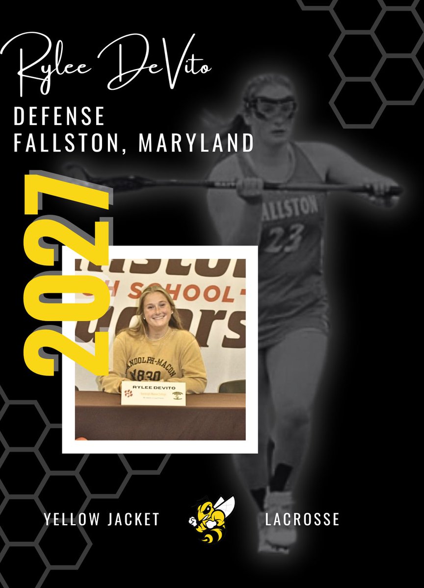 RMC_wlax's tweet photo. Our next freshman, a defender from Fallston, Maryland… 𝐑𝐲𝐥𝐞𝐞 𝐃𝐞𝐕𝐢𝐭𝐨‼️👏🏼🐝⁣⁣
⁣⁣
#𝐆𝐨𝐉𝐚𝐜𝐤𝐞𝐭𝐬 #𝐂𝐥𝐚𝐬𝐬𝐨𝐟𝟐𝟎𝟐𝟕 https://t.co/qHLI2DK5VE