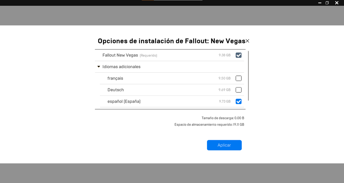 AlexArm93608930's tweet photo. @EpicGamesES Descubrí otra cosa, por elegir el juego en español, el juego se descarga 2 veces.

En las opciones de instalación del juego no debería ser "Idioma adicional", debería ser un idioma principal y solo instalar el español y no tomar el base obligatorio porque instala otro entero. https://t.co/AKPSGLrax3