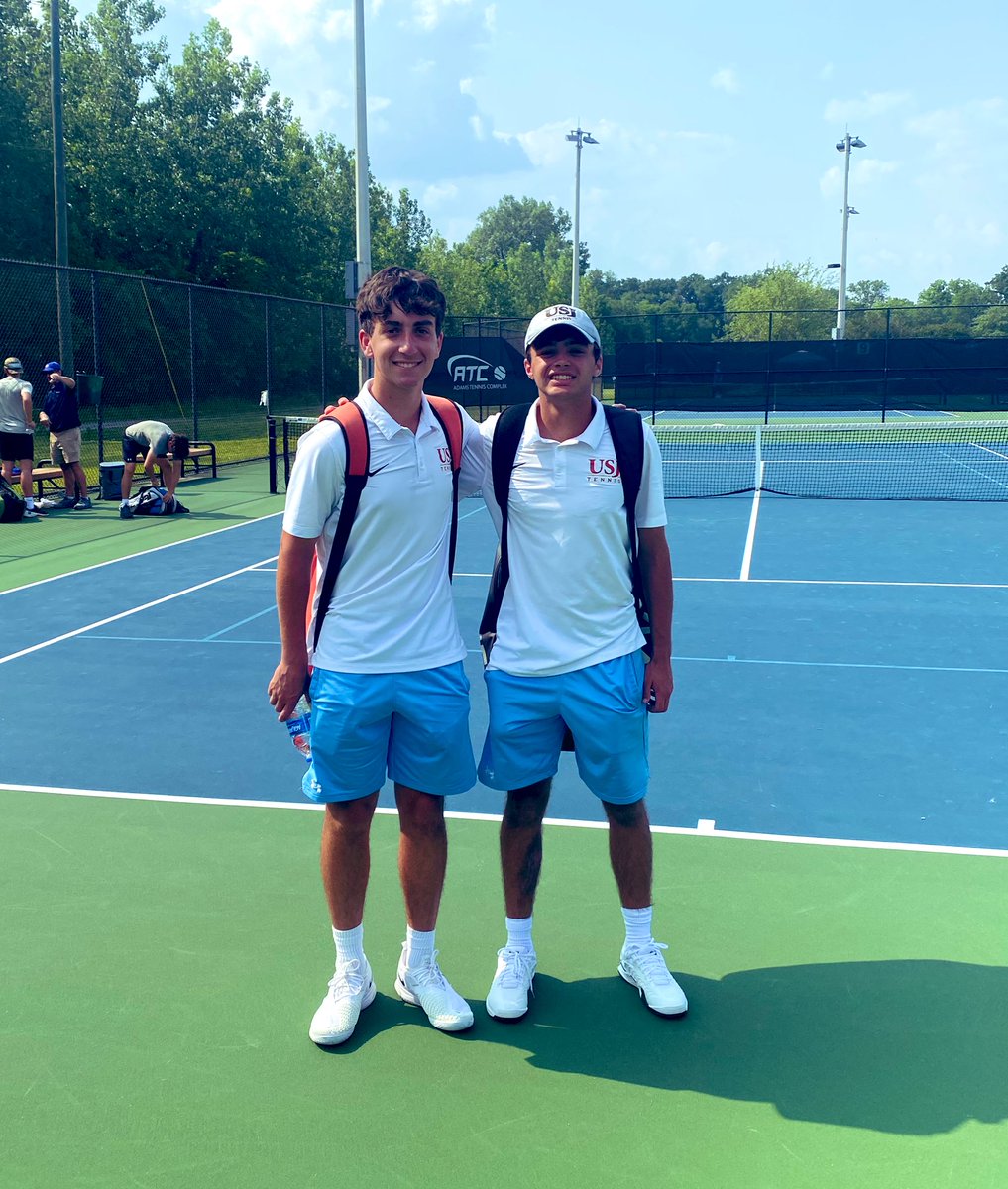 USJAthletics's tweet image. CHAMPIONSHIP BOUND!!

Preston Miller and Jack Wilkerson win a hard fought individual doubles semifinal match 4-6, 7-5, 6-2.  They will play against a Lausanne team for the State Championship at 11:00 A.M. tomorrow.

Let’s GO BRUINS!