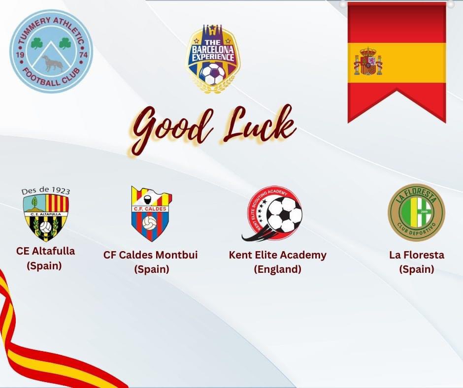 We wish all our youth players, coaches and families all the best for their trip to Spain this weekend. We wish them safe journey and all the best in their matches against top Spanish teams in the Barcelona region. Enjoy the experience!!!