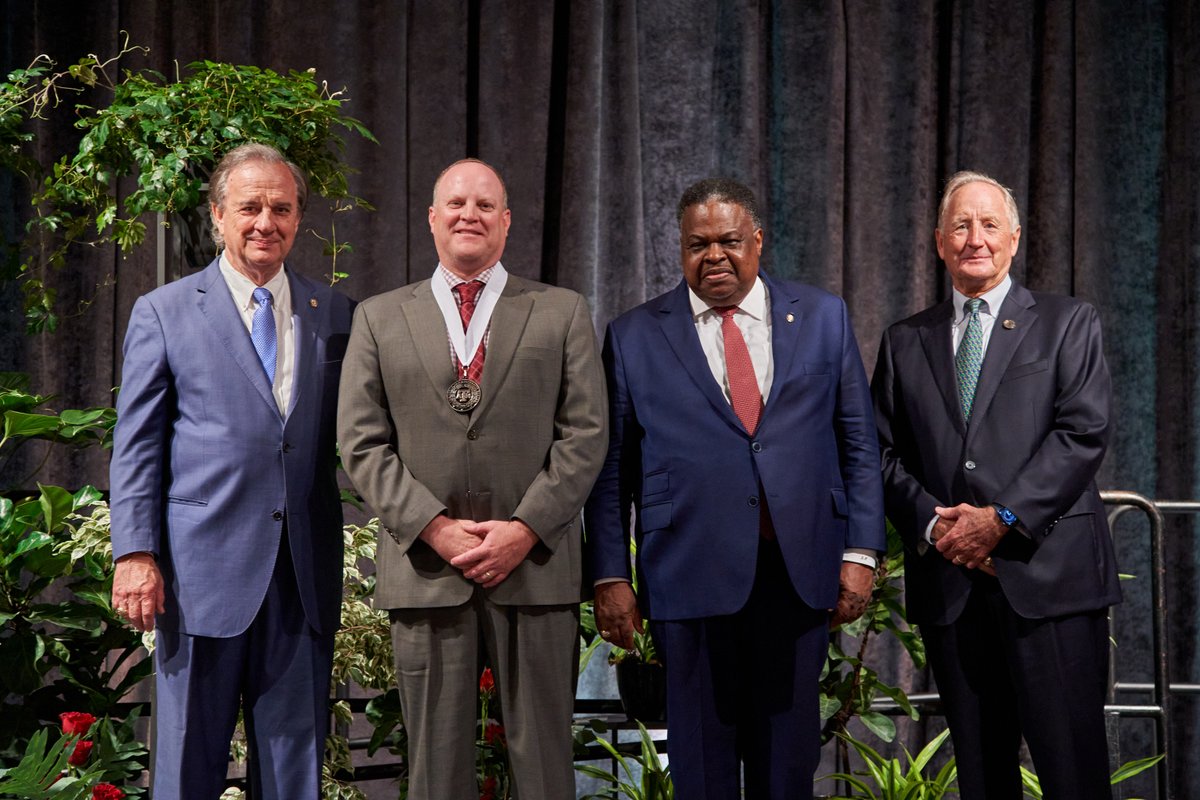 A big congratulations to #AgriLifeResearch professors Mike Brewer, Ph.D., entomologist in Corpus Christi, and Paul DeLaune, Ph.D., soil scientist in Vernon. 2 of 7 recipients across <a href="/AgriLife/">Texas A&M AgriLife</a> who received '22-'23 <a href="/tamusystem/">Texas A&M System</a> Regents honors. Read more: agrilifetoday.tamu.edu/2022/11/17/reg…