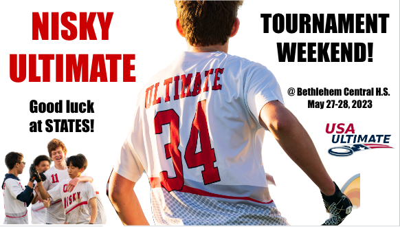 niskayunahs's tweet photo. Good luck to our Ultimate Frisbee Team! https://t.co/86IrL4KW3P