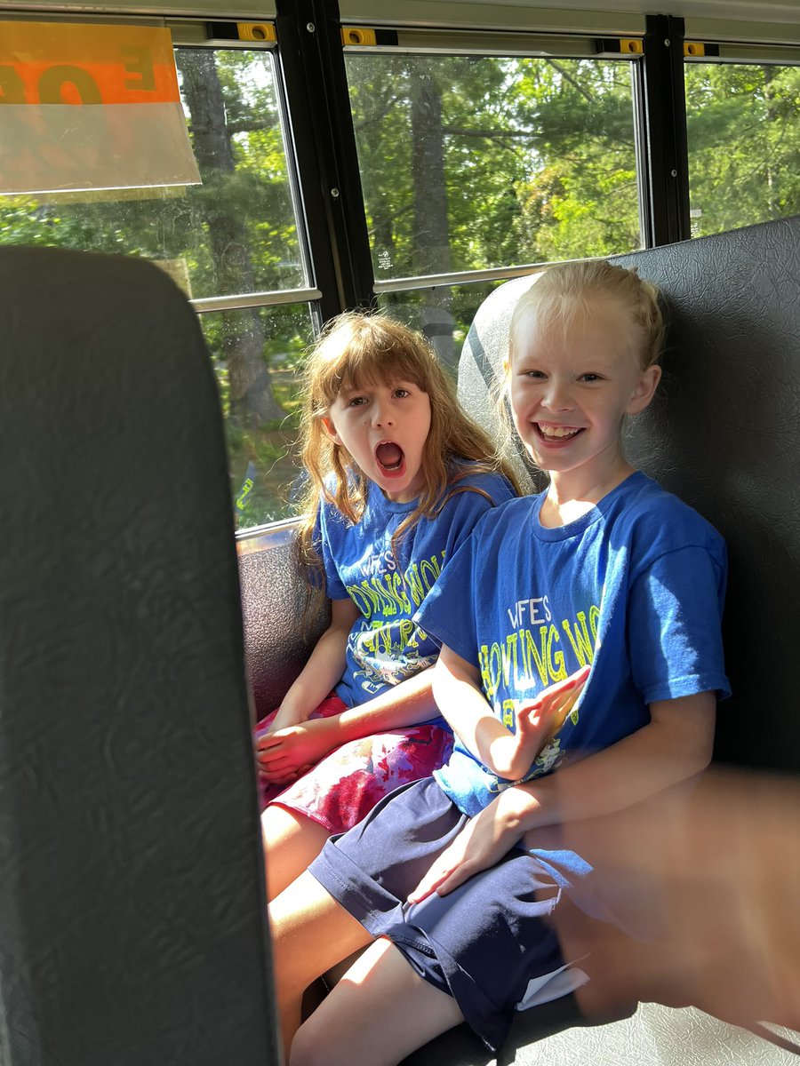 It’s hard to tell which is more fun, the actual field trip or the bus ride!