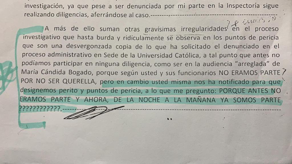 3) Se molesta y reprocha porque la fiscal le intimó a ofrecer perito de su confianza para la pericia del celular. No entregó el celular.
Si una persona quiere demostrar algo, ¿se enojaría si le asisten a practicar la prueba que es a su favor? 
La verdad es que siempre mintieron.
