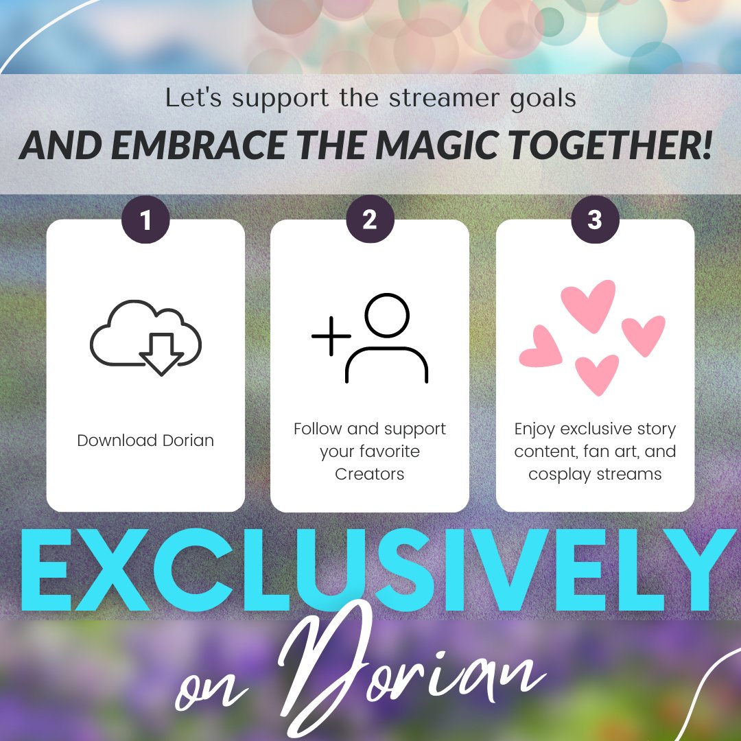Let's gather, support the streamer goals, and celebrate our love for this incredible fan tale. Spread the word and let the magic unfold! 🔓💖dorian.app.link/Ds7pXYw33zb
#streamersupport