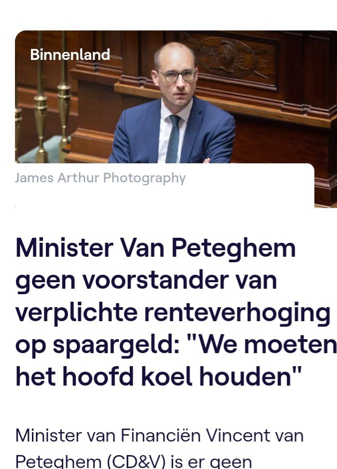 Wat <a href="/pauldegrauwe/">Paul De Grauwe</a> in de <a href="/deafspraaktv/">De Afspraak</a> vergat te zeggen: de verhoogde ECB-rente is bedoeld om consumptie te ontmoedigen en sparen aan te moedigen als anti-inflatoire maatregel. Dat beleid wordt door de grootbanken en #vincentvanpeteghem gedwarsboomd