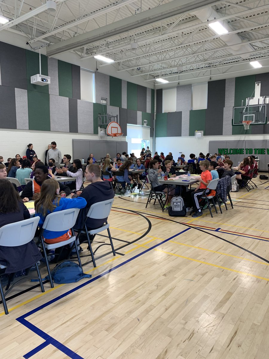 Math for the love (and fun!) of it - a terrific day at the Gr 7/8 @alcdsb math tournament. So much excitement and joy for math and friendly competition. Kudos to all, and a special shout-out to @RegiNotreDame Mathletes and Mr. Santos for making this day possible! #mathisfun
