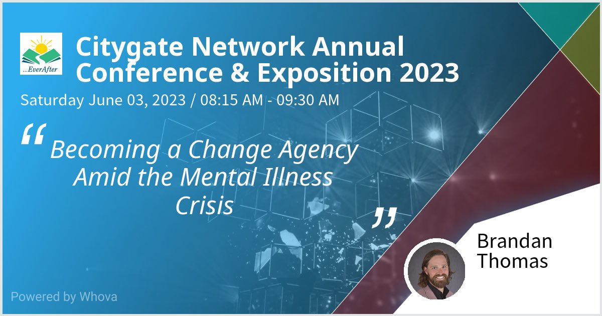 Brandanrt's tweet photo. I am speaking at Citygate Network Annual Conference &amp; Exposition 2023. Please check out my talk if you're attending the event! #CitygateNetworkEverafter #endhomelessness #CitygateAnnualConference - via #Whova event app https://t.co/irlFERBnaB