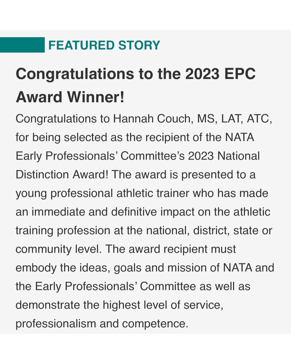 Ms.Couch, MS, LAT, ATC tweet media