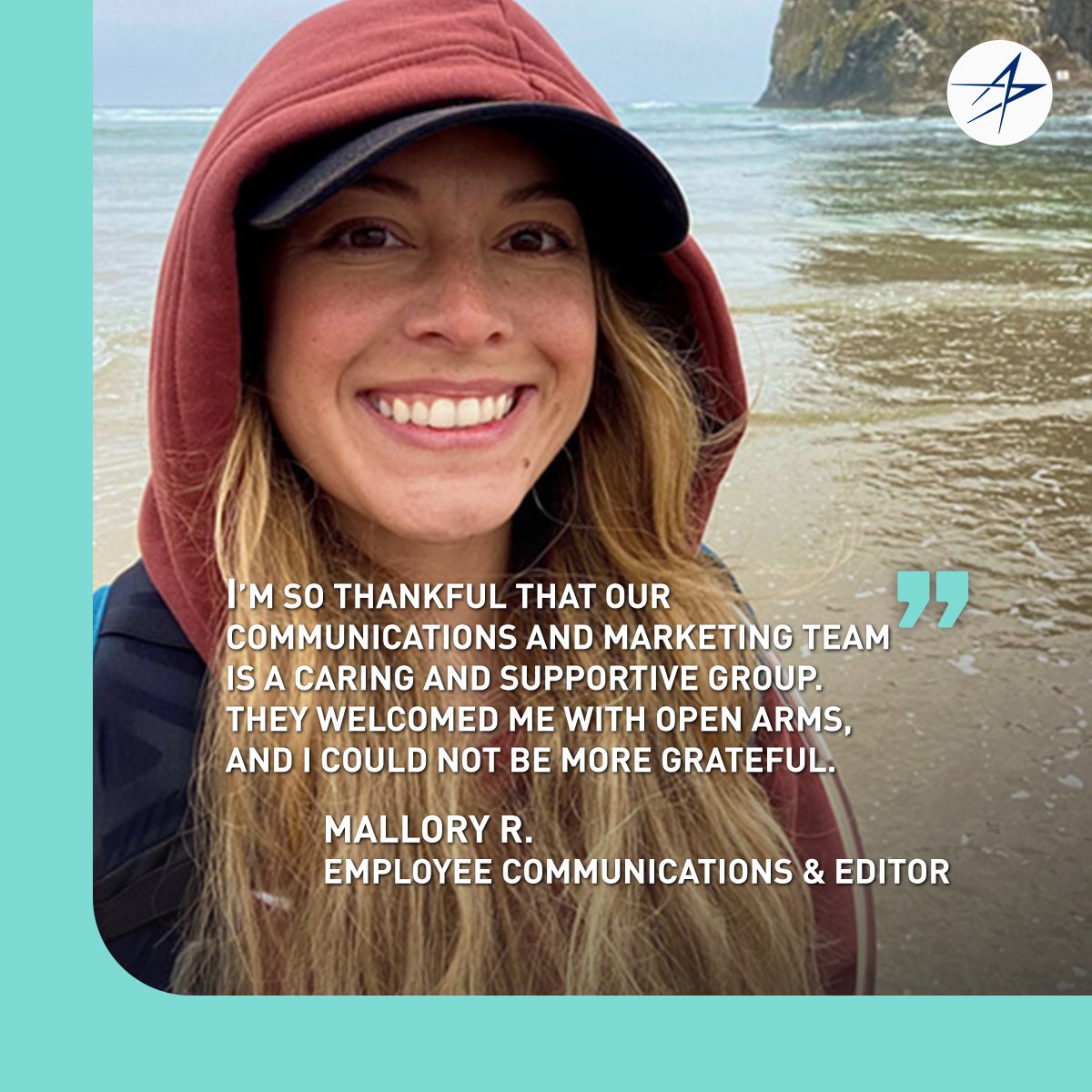 LockheedMartin's tweet photo. Our culture of inclusion and encouragement to bring your authentic self to work each day gave Mallory the confidence to disclose her stutter to her team, and they accepted and welcomed her with open arms. Read her story at our #LifeAtLM blog. #MentalHealthAwarenessMonth