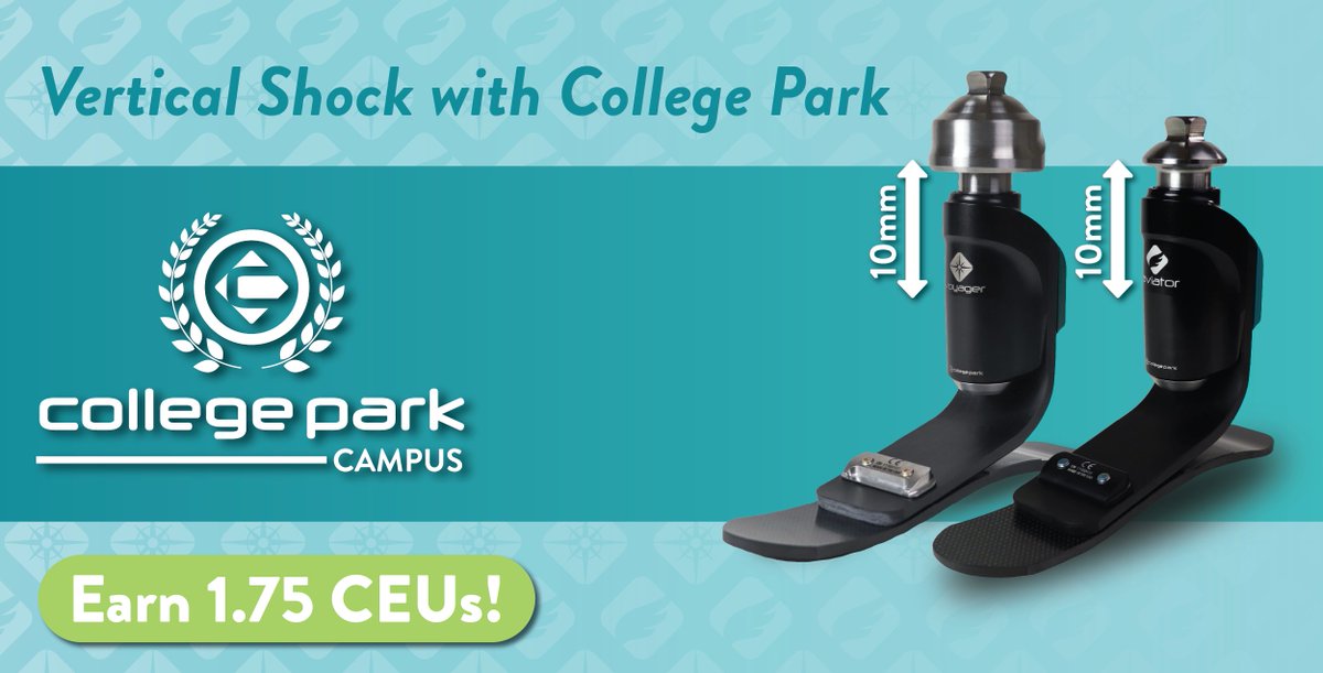 College Park Campus invites clinicians to earn 1.75 free CEUs! 🥳This new course covers the benefits, clinical perspectives, and methods of vertical shock absorption in prosthetic technology.

Get started: college-park.com/education

#Prosthetic #Amputee #Education #CEUs