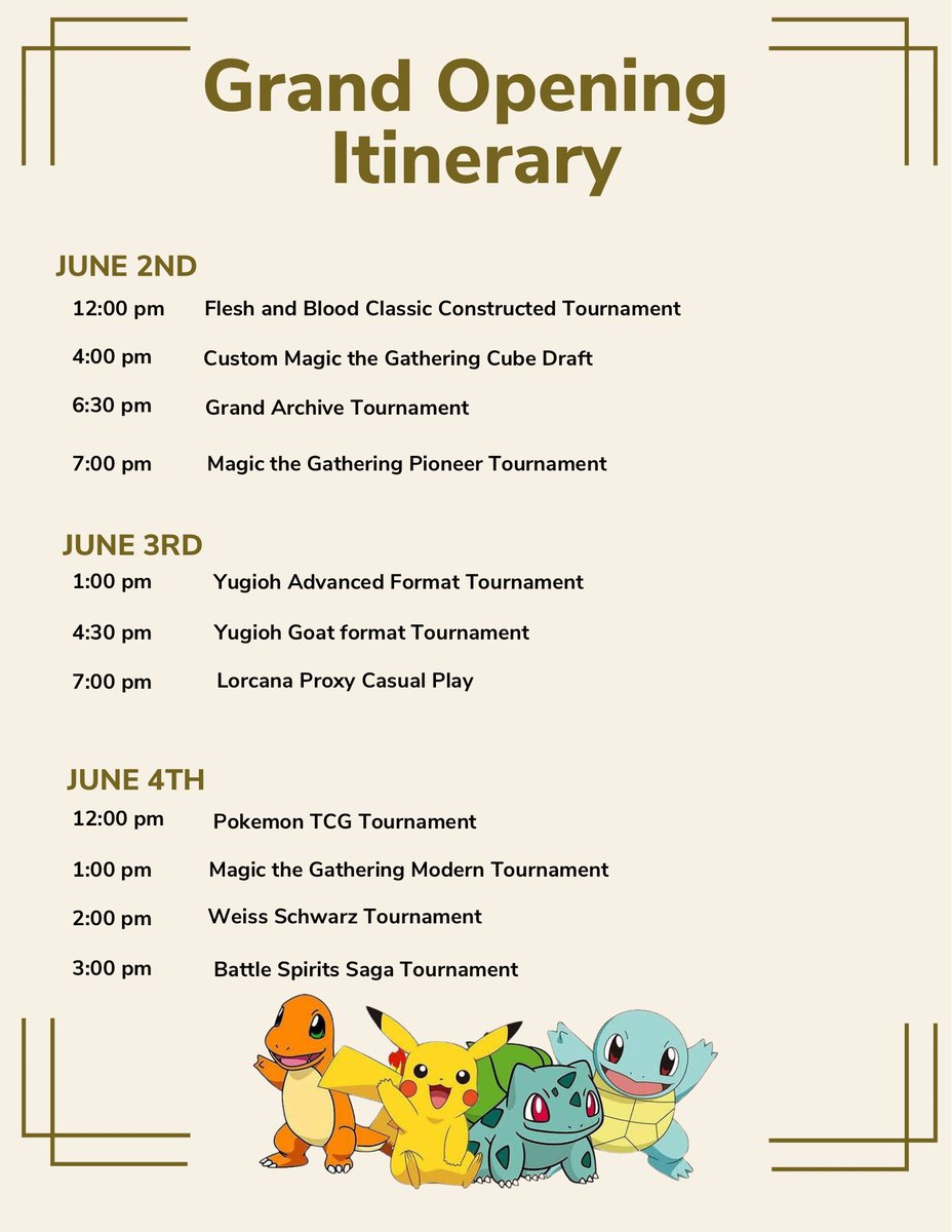 Mark your calendars, our official launch is June 2nd and we'll be celebrating all week. Be there, and bring your friends, to IRL Cards!