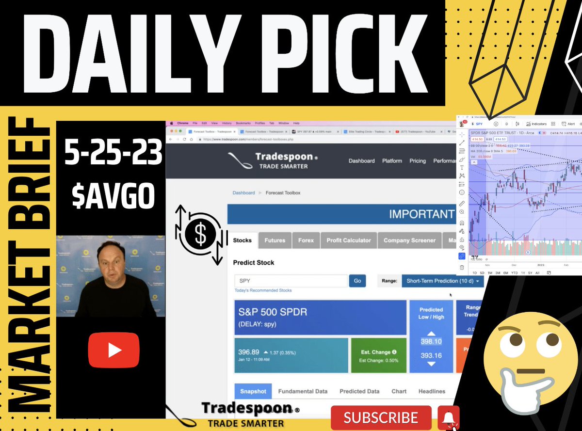 tradespoon's tweet photo. TRADE OF THE DAY *$AVGO* Vlad's Daily PICK: 5-25-23
https://t.co/7IAMcIc5Qj https://t.co/Guc6KHRaxw