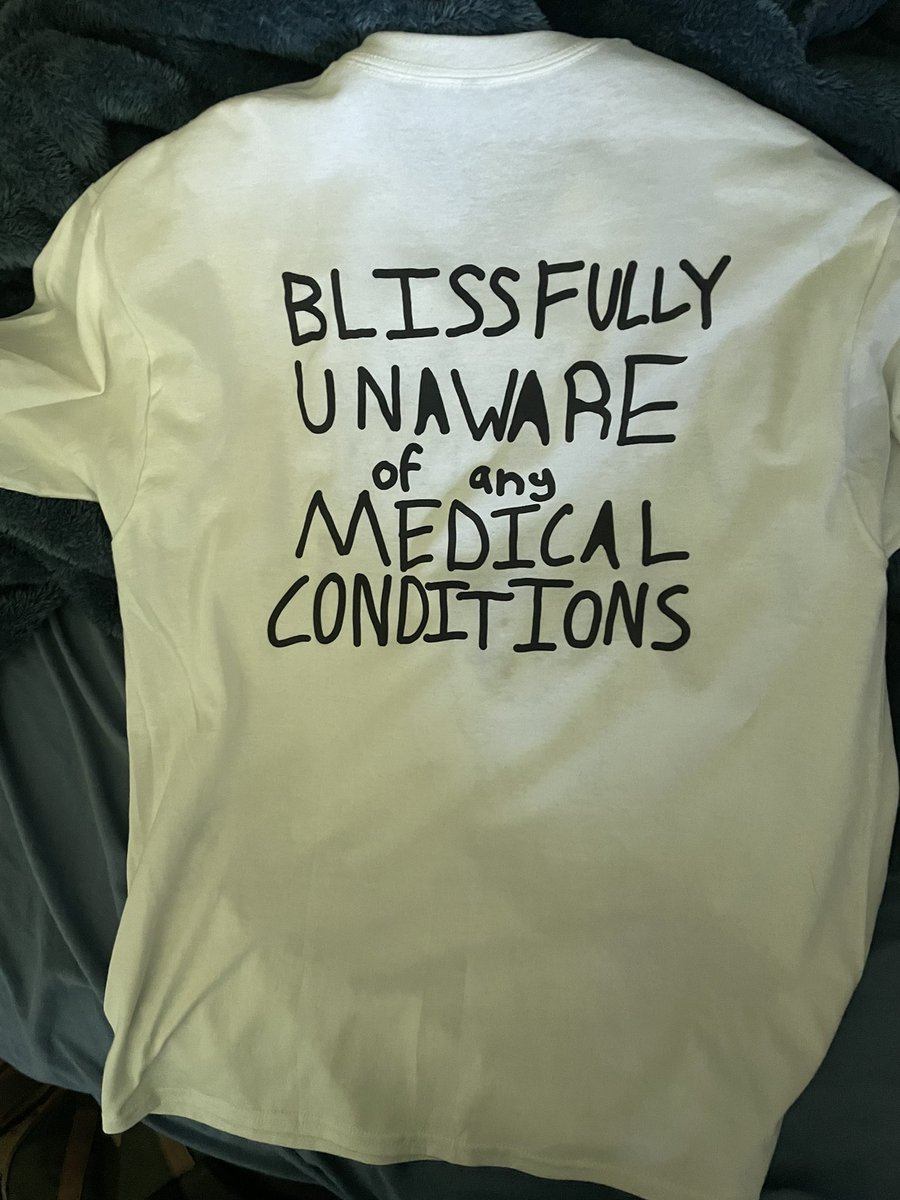 NoLegLizard's tweet photo. seeing @HeartAttackMane tonight wearing my totally real and legit licensed heart attack man merch https://t.co/1YNg5C57Or
