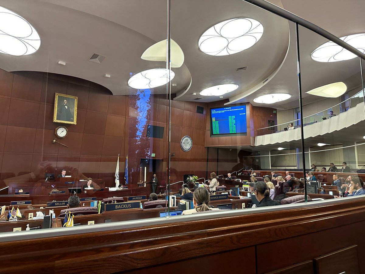 BattleBornProg's tweet photo. .@MichelleGorelow and @TracyBrownMay remind us that Nevadans are still struggling with the ramifications of COVID-19 and that's why we need govt funding bills like #SB504 to help our state move forward. #NVLEG https://t.co/pK8nxuoPqY