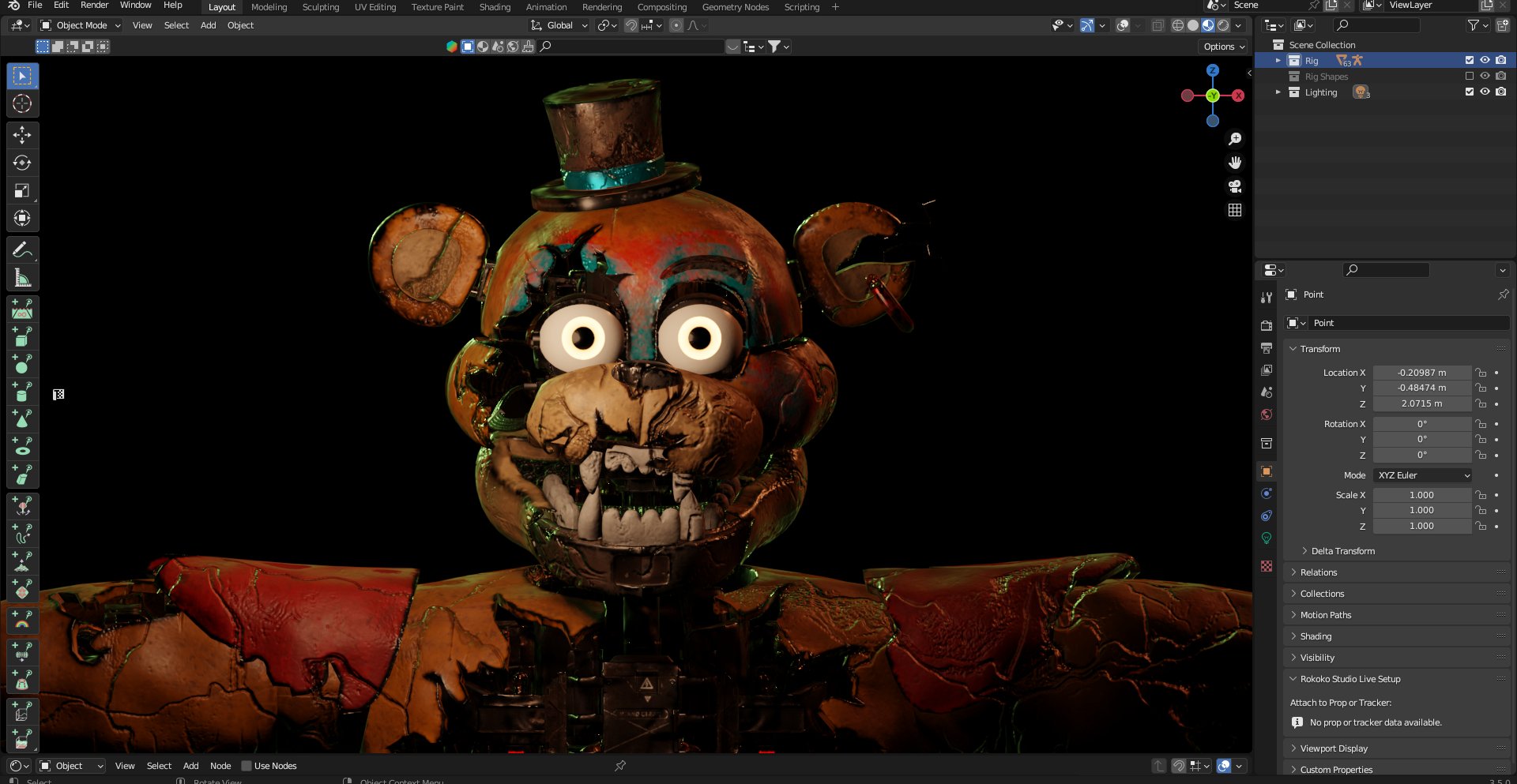 BUSTERS on X: FNAF SB RUIN Shattered Freddy Release!!! For BLENDER 3.5  Rules: -Give Credit -Have Fun! :) Download: #FNAF  #fnafsecuritybreach #FNAFRuin #blender3d  / X