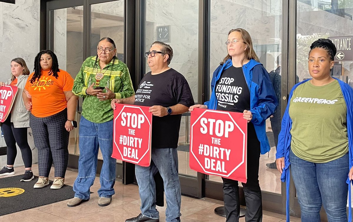 Throwing our communities under the bus in the #DebtCeiling negotiations  goes against every commitment @POTUS has made to climate justice and even calls into question the intentions behind his Justice40 Initiative. We can’t let this stand.
 #NoDirtyDeal