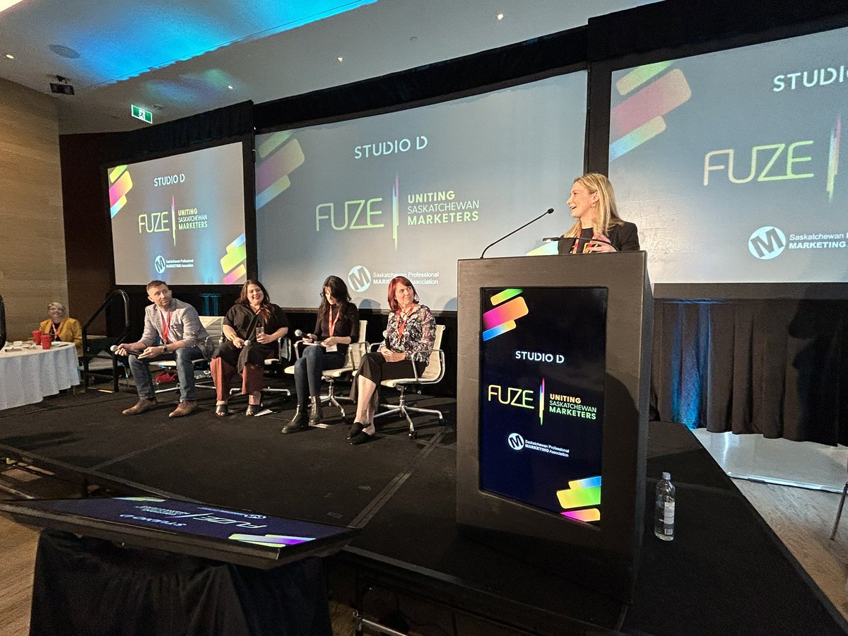 Our final segment today: Kyle Moffatt, Brett Bradshaw, Sam Karikas and Katrina German talk all things marketing in Sask! #fuze2023 #yxe #SaskMarketing