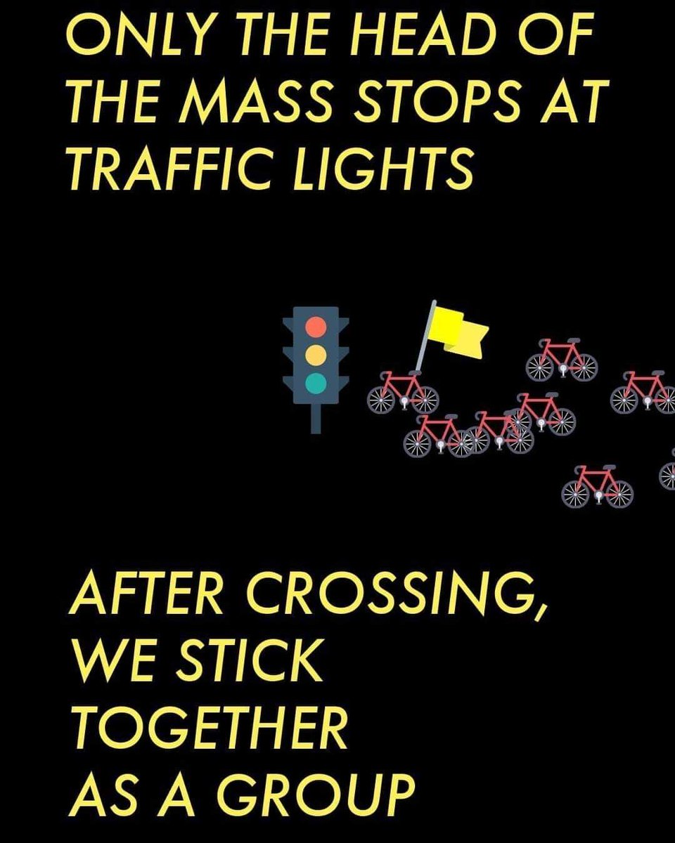 Some guidance on how we run our rides, courtesy of the lovely people at @criticalmassbrussels !