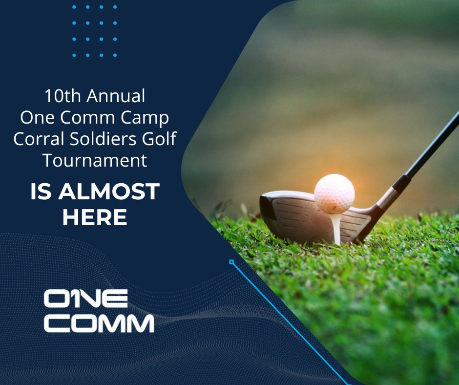 10th Annual One Comm Camp Corral Soldiers Golf Tournament is almost here, but it isn’t too late to claim your sponsorship. Spots are limited, so make sure you reach out soon before the June 2 event!

🌐 bit.ly/3MTed0E 

#OneComm #CampCorral #Charity #SupportVets #Gol ...