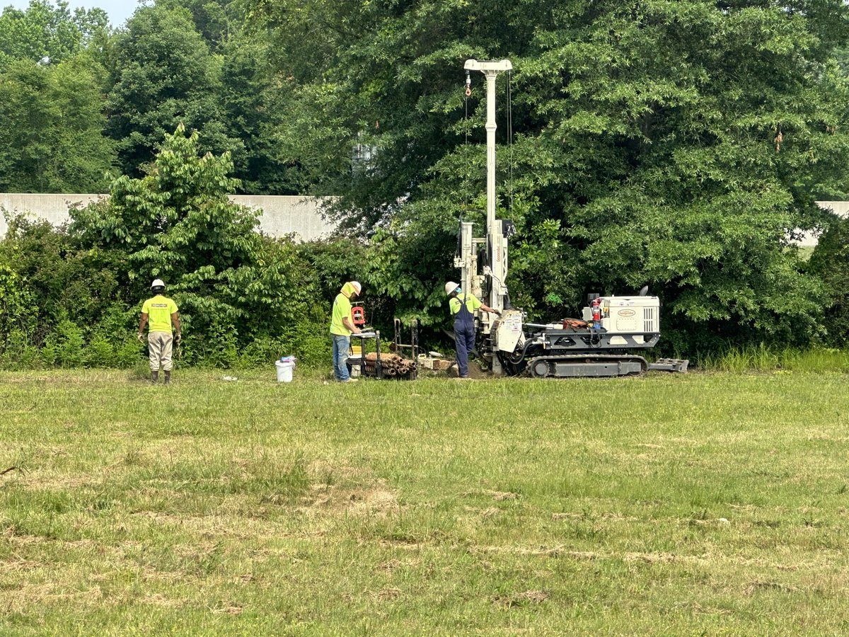 Soil testing and site prep work getting done at the #Drix. Exciting plans for #rolldrix. Facility improvements on the way!