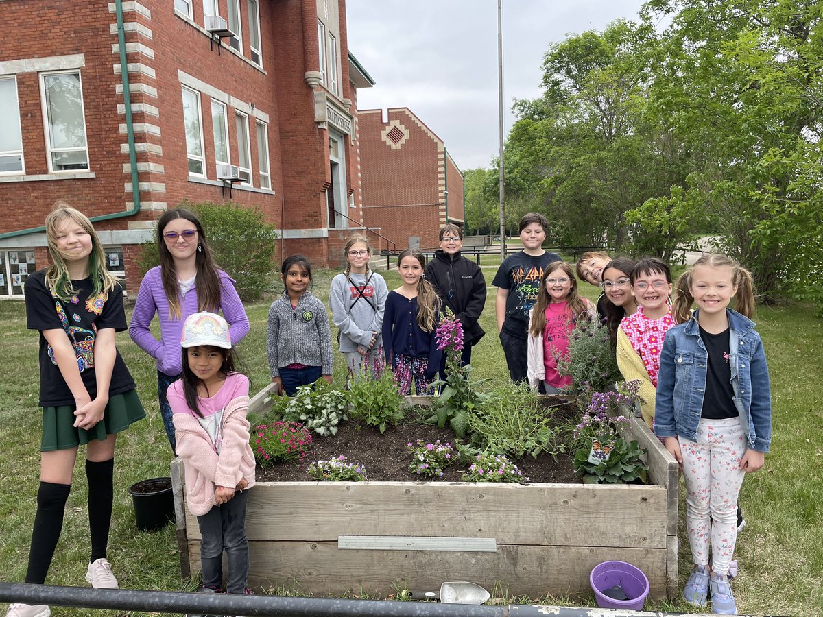 These green thumb students made my heart burst with pride as we worked together to plant a Pollinator Garden today. They are so proud of their work and can’t wait to add more special touches onto this addition to our school grounds 🐝🌼🦋 <a href="/EICSCatholic/">Elk Island Catholic Schools</a>