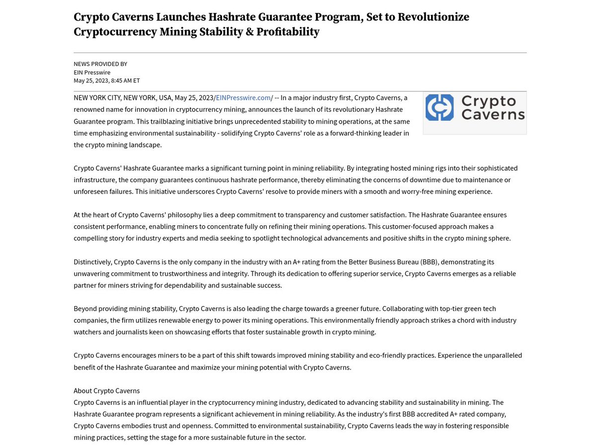Crypto Caverns tweet media