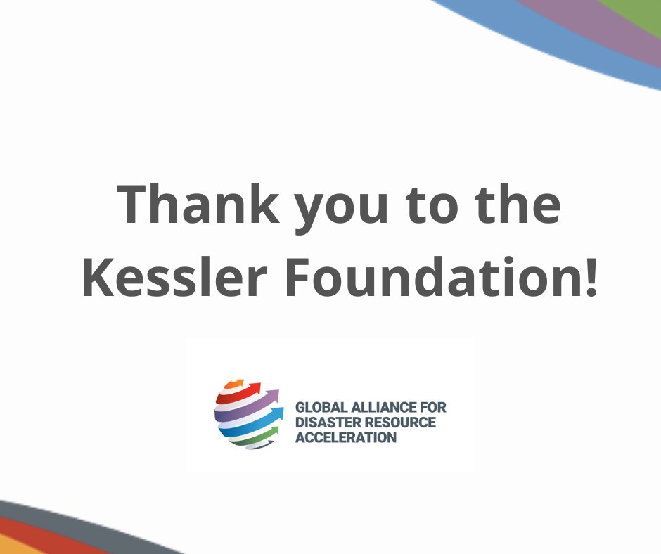 Thank you to the @KesslerFdn who partnered with GADRA in support of our response in Turkiye and Syria by providing a $5,000 grant. These monies will be matched in the EOC with needs of our 7 disability-led organizations providing assistance in the area.