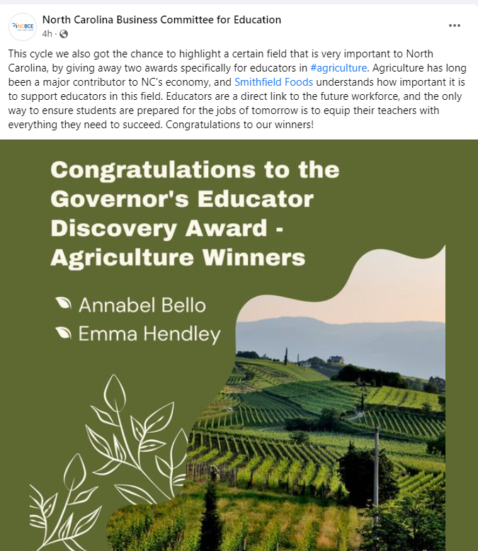 Congrats to Ms. Bello! #ChargerPride <a href="/weldon_hs/">Weldon High School⚡️</a> <a href="/DannieTWilliams/">Dannie T. Williams (Ed. D)</a> <a href="/NERESANews/">NERESA News</a>