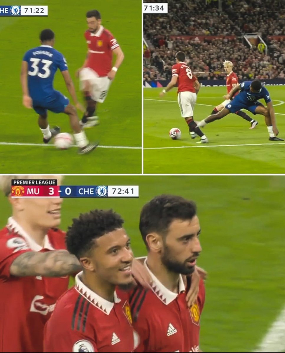 alplays_sports's tweet photo. Bruno nutmegs Fofana, wins the penalty and puts it away 🥶
#brunofernandes #fernandes #manutd #MANUTD #manutd14_ #manutdfan #bruno #ggmu❤️ #fernandes #fofana https://t.co/k3gk0r4gBW