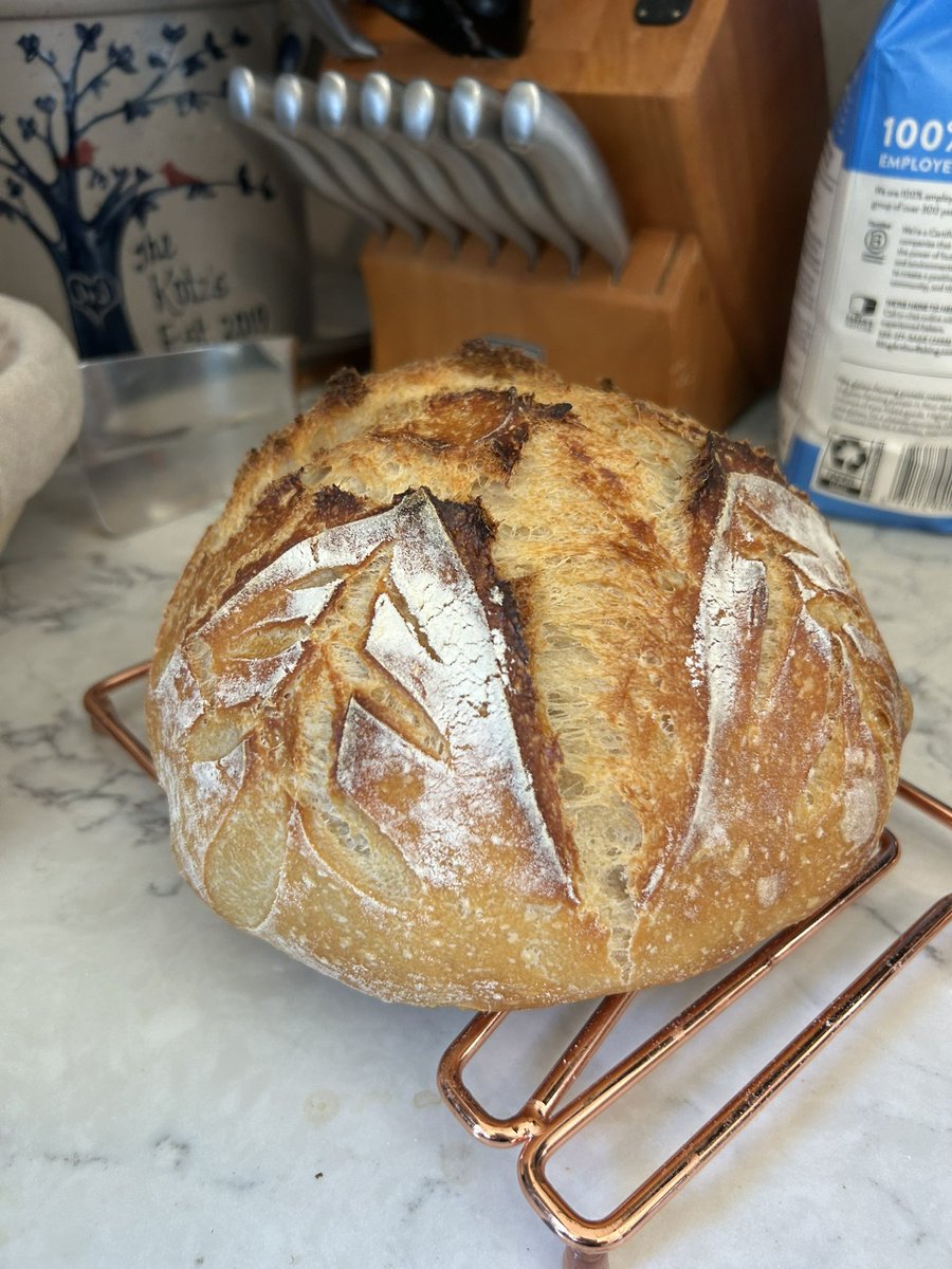 JillKad's tweet photo. She’s a sourdough baker now, people! https://t.co/bMWaCDAi0i
