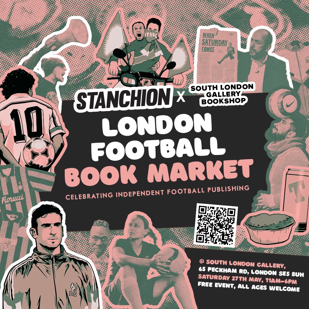 This coming weekend - London Football Book Market. Come along to celebrate and support independent football publishing. 11am - 6pm. Hope to see you there!