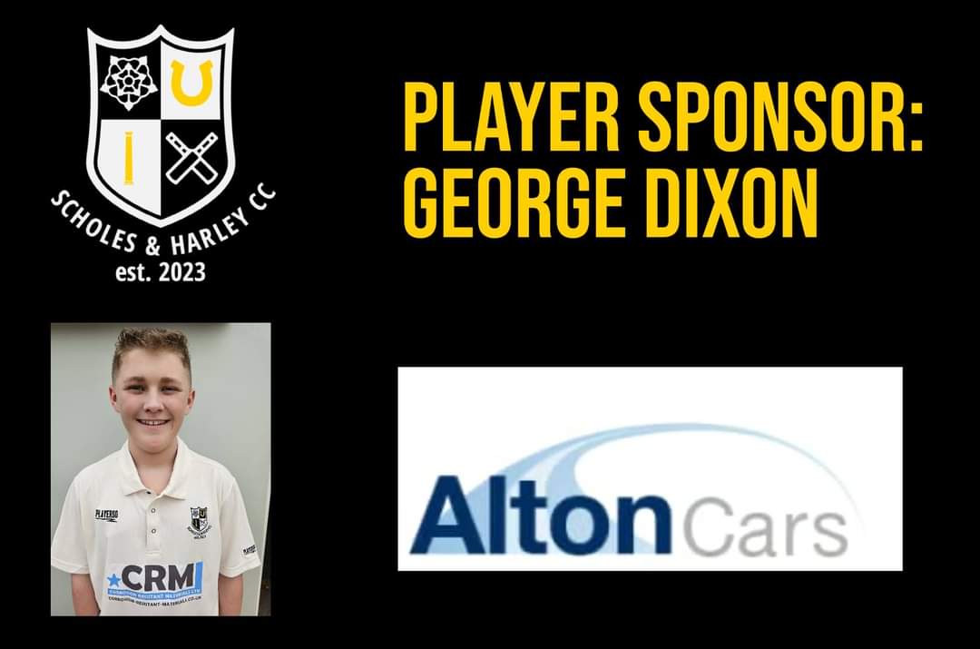 AlisonDixon81's tweet image. Excited to be able to announce that George Dixon, sponsored by @AltonCarsLtd has been selected to play for Barnsley District under 15's 2023. #Cricket #CricketTwitter