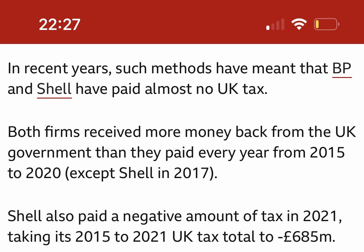 Next time you look at your paycheque…

And you see how much you pay in tax

Remember this

Taken from the BBC news website this week after Shell and BP reported eye-watering profits: