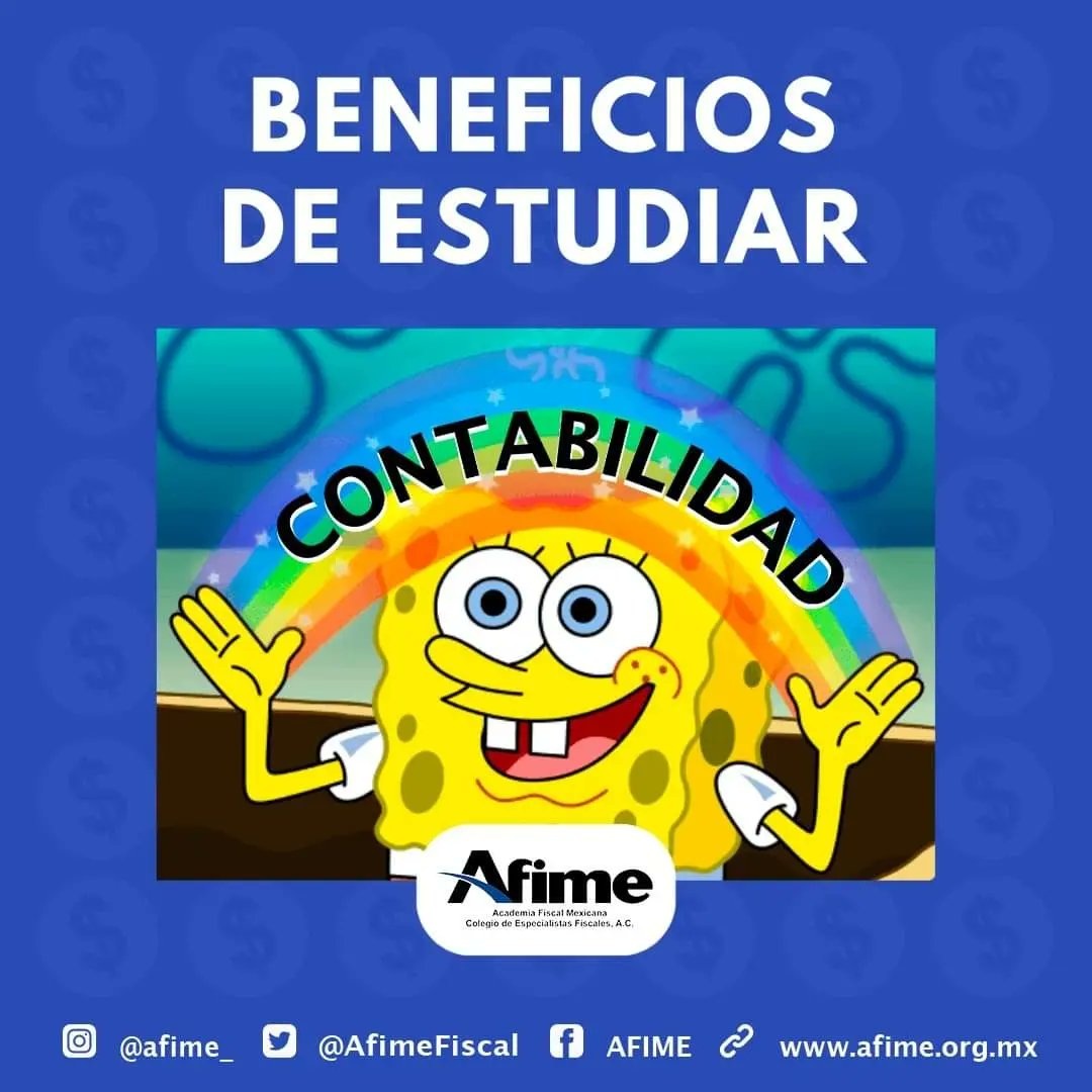 AfimeFiscal's tweet photo. Beneficios de estudiar CONTABILIDAD 📝💰😆
#afime #contabilidad #DiaDelContador https://t.co/Kk4gEgmWys