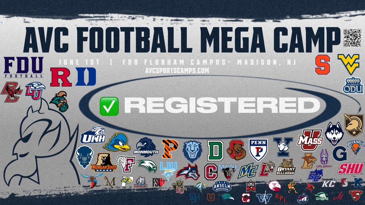 Looking forward to competing next week! <a href="/CoachAVC_FDU/">Anthony Van Curen</a> <a href="/FDUFootball/">FDU Football</a> #AVCFootballCamp