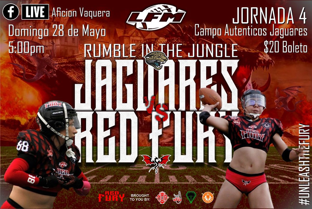 #LFM Week 4. Battle of Unbeatens. This Sunday we enter the jungle to wage war vs #AutenticasJaguares.

#AficionVaquera will be streaming it live on their FB page. 

#unleashthefury #football #bikinifootball #sexy #cdmx #mexico #ffz #lingeriefootball #nojokefootball #likeagirl