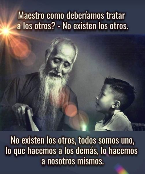 EL OTRO NO EXISTE.
No importa que te hagan... Es tu RESPONSABILIDAD.
Tú convocaste esa experiencia para evolucionar; no eres víctima.
Tienes un SER que es un diamante precioso y está en este mundo para manifestarse, y la única manera de lograrlo es desechando tus impurezas.