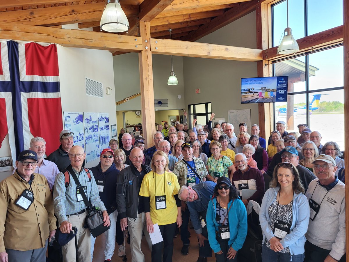 jedi_lehman's tweet photo. These fine folks (and quite a few more) flew into #YQA @DistrictMuskoka airport today as part of the 14th annual Interprovincial Air Tour, a major fly-in. Thanks for visiting, we appreciate your business and visiting tourism sites across Muskoka during your stay. https://t.co/bZONIxSki8
