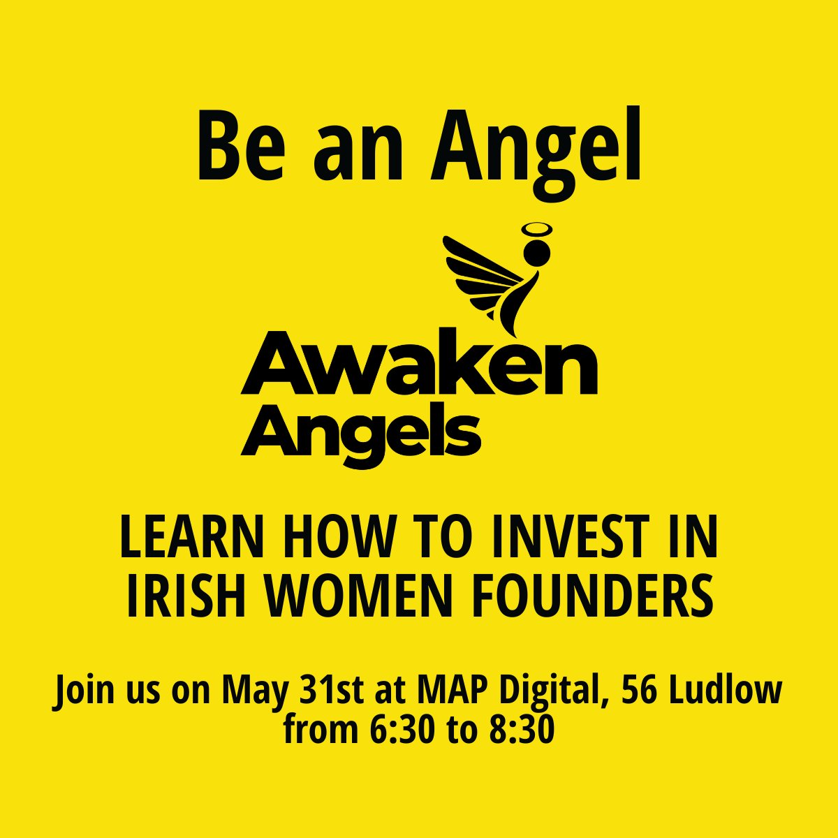 maryannpierce's tweet photo. #AwakenAngels, Global Community of women investing in Irish women-run companies that will impact Ireland, as well as the world.   

AwakenAngels land in #NYC on Weds, 31-May at MAP Digital, 56 Ludlow Street, NYC at 6:30 PM ▶Reg: https://t.co/aoyD7Z4TSI

@AwakenHub @G2i2Summit https://t.co/G96grOvxF6