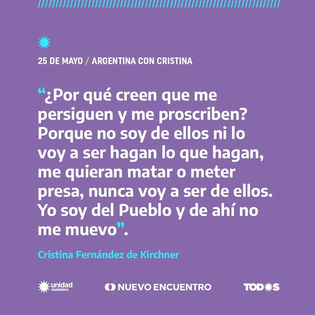 AntolinMagallan's tweet photo. @CFKArgentina llenó de emociones la Plaza de Mayo. Y, como siempre, es el faro que nos impulsa y nos marca un camino de construcción política. 

Más unidxs y convencidxs que nunca para la etapa que viene.

#ArgentinaConCristina 
#LaPlazaDeCFK https://t.co/bL7y62UcRC