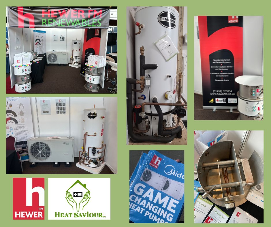 HewerFM attended the CHIC Exhibition in Telford on 24th May, along with our associates at HeatSaviour and Freedom Heat Pumps.  Our stand focused on our Renewable Technologies and show cased the Media ASHP and HeatSaviour Buffer Vessel and Plate Heat Exchanger.
