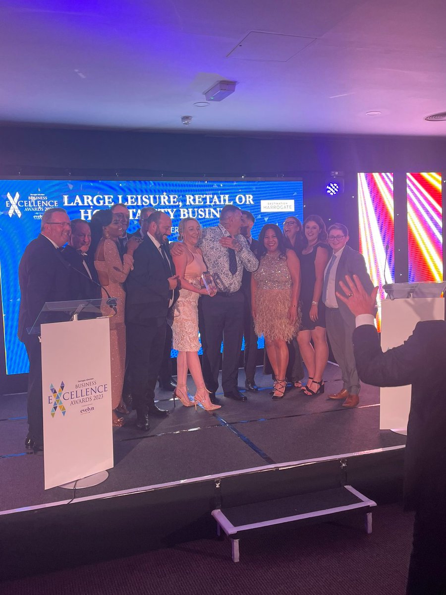 simoncotton69's tweet photo. We only went and won it !!!!! 🏆 #HarrogateBusinessAwards @HgateAdvertiser @fatbadgerpub #HRHGroup @PickledSprout !!! #Harrogate thank you to all of our amazing team …..you deserve it !! 🙏🤩👌 https://t.co/28xyuOjqhe